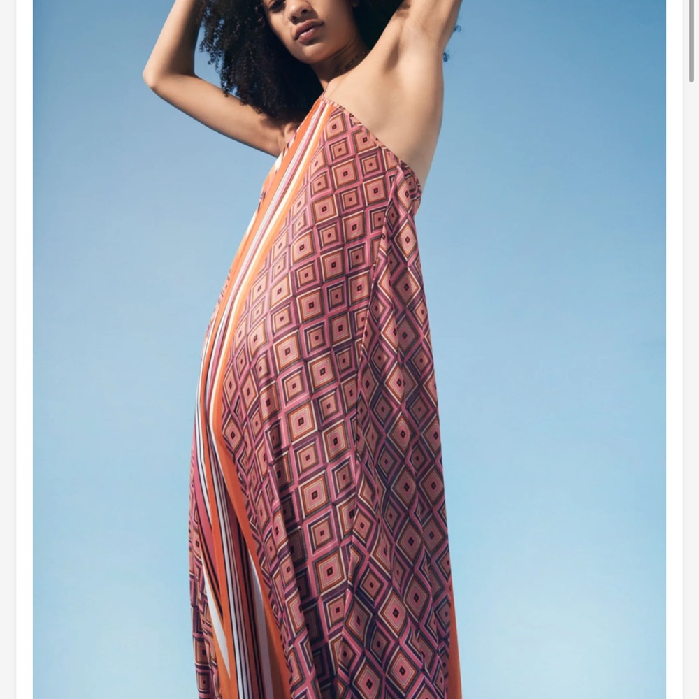 ZARA PRINTED MIDI DRESS - Picture 3 of 10